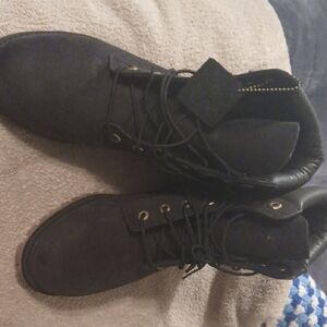 Timberland Men's Dark Lace-Up Boots